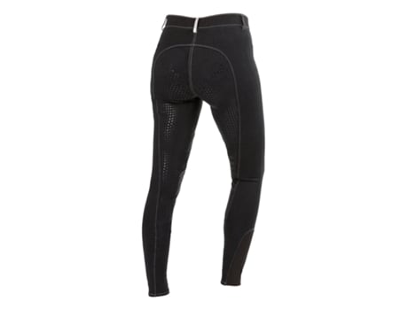 Pantalones de Niña para Equitación COVALLIERO Full Grip Basicplus Negro (15 Años)