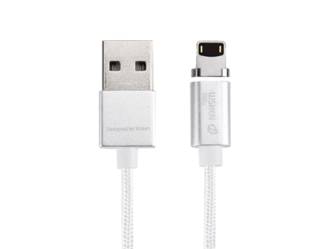 Cable Wsken Pursue Forever Tejido Pines Usb Carga Plateado