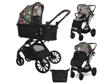 Carrito de bebé duo GLORY hasta 22 Kg de LORELLI tropical flowers