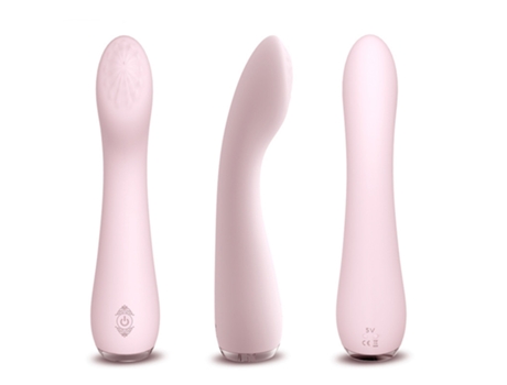 Vibrador de masaje impermeable de silicona de 9 frecuencias para mujeres (rosa) VEANXIN