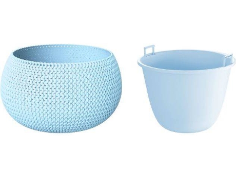 Maceta PROSPERPLAST Splofy Bowl (Azul - 23.9 x 23.9 x 16.1 cm)