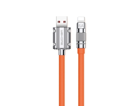 Cable Wk Wdc Qjie Series Datos Carga Ultrarrápida Usb Naranja