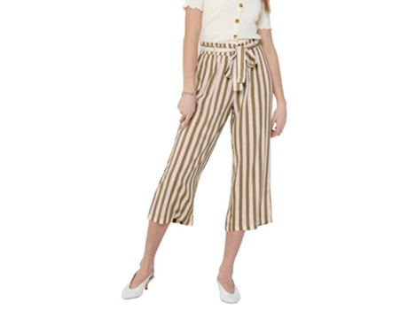 Pantalones para Mujer ONLY Astrid culotte woven Beige (34)