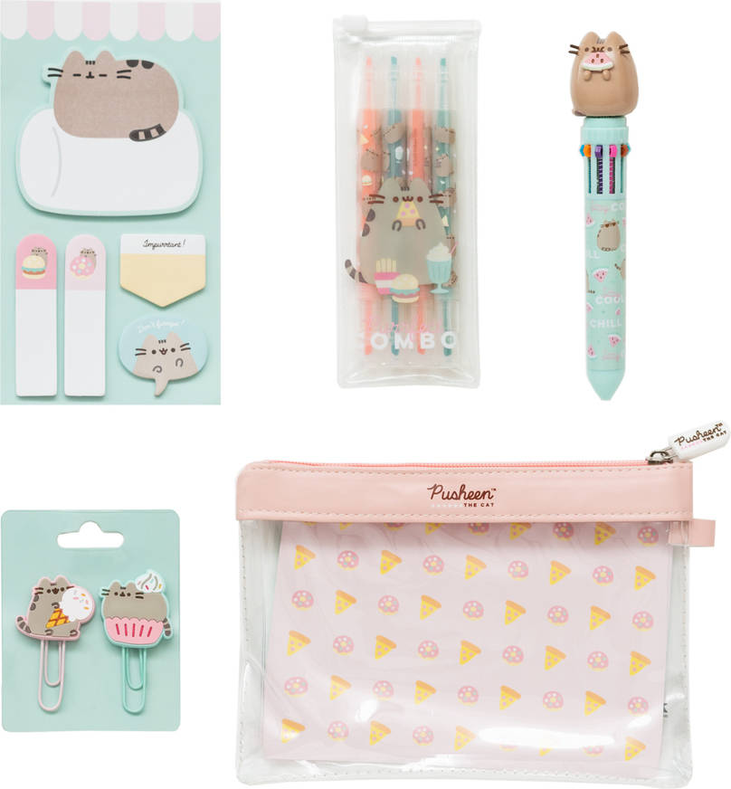 Conjunto Escolar PUSHEEN Foodie 2022 C/ 5 Piezas