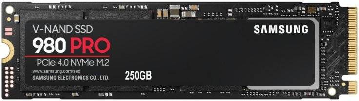 Disco SSD Interno SAMSUNG 980 PRO (250 GB - PCI Express 4.0 - 6400 MB/s)