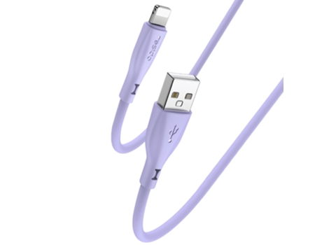 Cable Yesido Datos Carga Usb Pines Longitud Del Silicona Morado