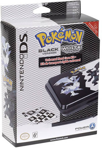 Funda BG GAMES NDS Hard Case Kit - Pokemon (Nintendo DS - Negro / Blanco)