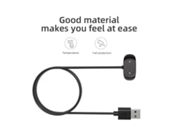 Cargador USB Charger de Smartwatch para Fitbit Versa 4 PHONECARE Negro