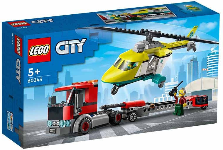 LEGO LEGO City: transporte de helicóptero de rescate (Edad Mínima: 5)