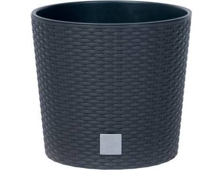 Macetero PROSPERPLAST Rato Round (Gris - 25x22.4cm)