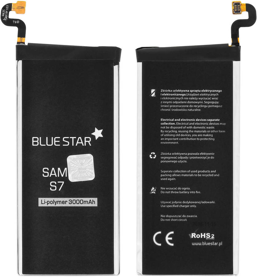 Para Samsung Galaxy s7 3000mah liion blue star premium de litio 3000 capacidad carga rapida 2.0 compatible con el t5