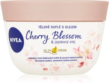 Crema Corporal NIVEA Cherry Blosjojoba Oil Body Souffle (200ml)