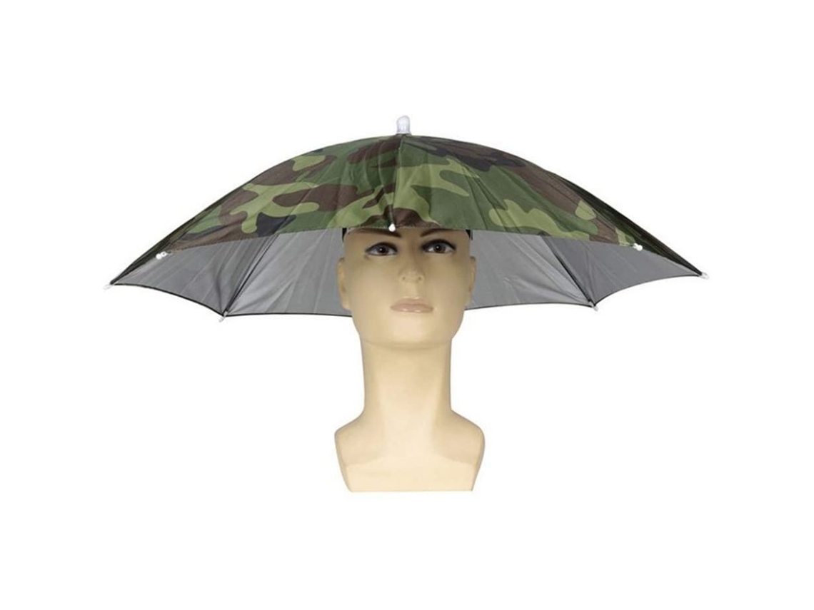 Paraguas plegable para la cabeza - diseño colorido