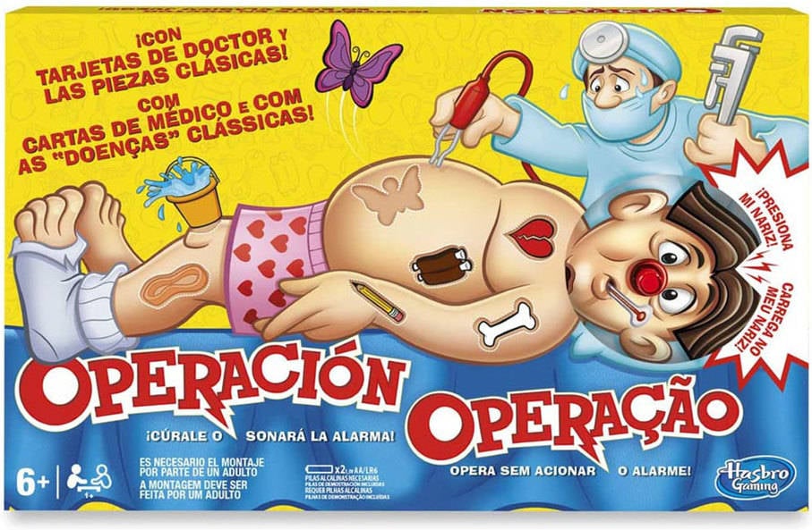 Juego Educativo HASBRO Operación (Edad Mínima: 6 Años - 4,1 x 40 x 25,1 cm)