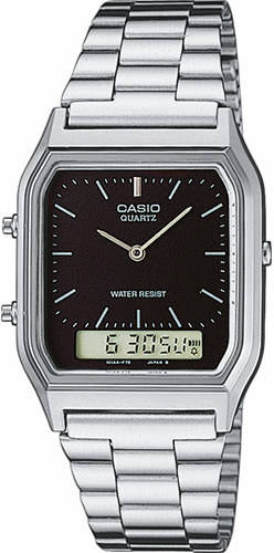 Reloj CASIO Hombre (Metal - Negro y Plateado)