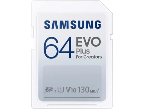 Adaptador SAMSUNG Evo Plus Sdxc 64Gb 130Mb/S SAMSUNG