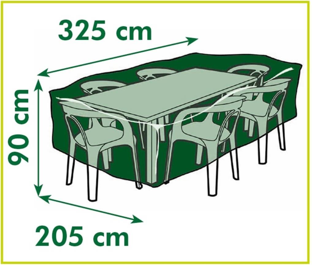 Funda Para Mesa de 325x205x90 cm nature protectora mueble 6030603 90x325x205cm