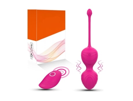 Bolas Kegel de Silicona Vibratorias Impermeables para Pintoras Rosa BISBISOUS