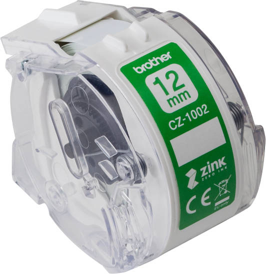 Cinta Laminada BROTHER CZ-1002 Blanco sobre verde