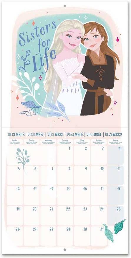 Calendario ERIK EDITORES 2022 30X30 Disney Frozen