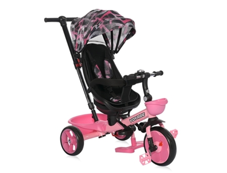 Triciclo Evolutivo VOYAGE de LORELLI pink grunge