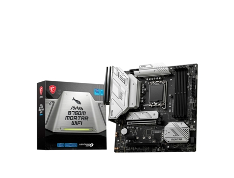 Motherboard MSI Mag B760M Mortar Wi-Fi DDR5 (Socket LGA1700 - Intel B760 - ATX)