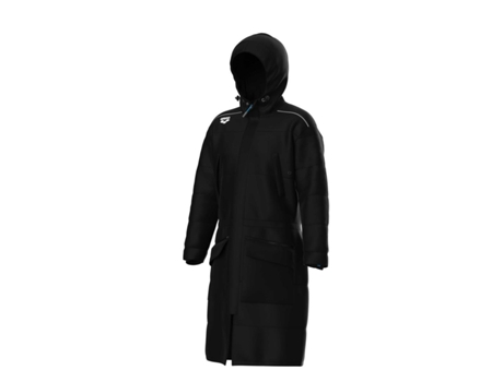 Parka Unisex para Natación ARENA Team Solid Negro (2XL)