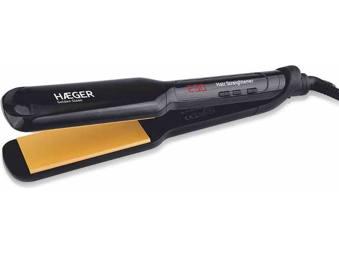 Haeger Golden Sleek plancha de pelo moldeador alisador 230ºc