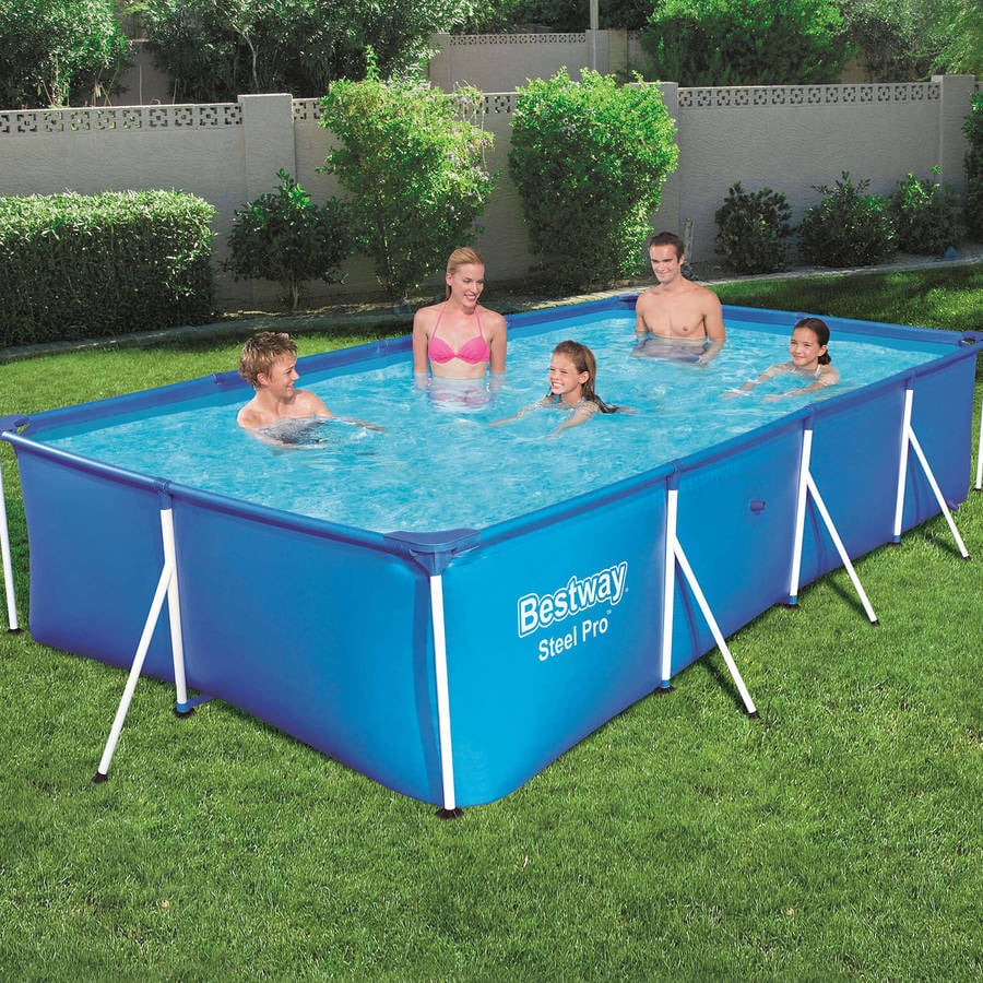 Bestway 56405 Piscina desmontable tubular infantil family splash frame pool 400x211x81 cm azul 400x211x81cm 56405cb