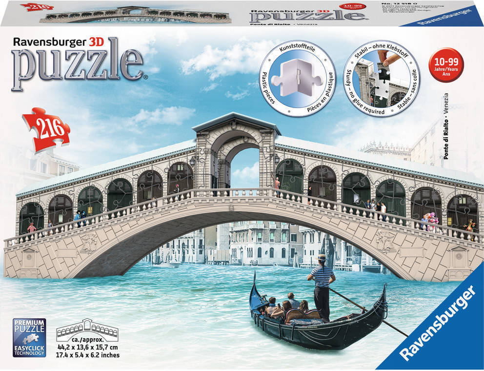 Ponte Di Bridge puzzle 3d puente rialto 12518 216