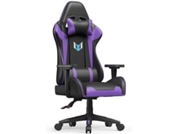 Silla Gaming BIGZZIA Estilo B2 (Hasta 110KG - Clase 2 - Negro púrpura)