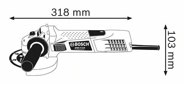 Amoladora BOSCH Gws 7-115 E