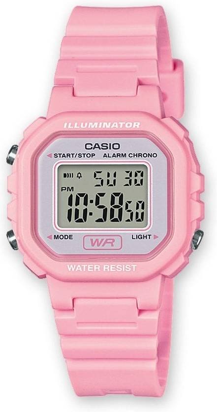 Reloj Digital CASIO Mujer (Acero y Resina - Rosa)