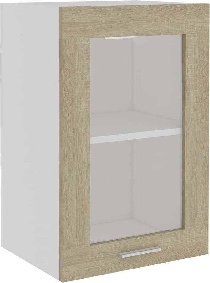 Armário de Pared VIDAXL Hanging Glass Cabinet 802508 (Madera - 40 x 31 x 60 cm)