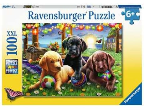 Puzzle RAVENSBURGER Puppy Picnic XXL rompecabezas 100 pieza(s) Animales