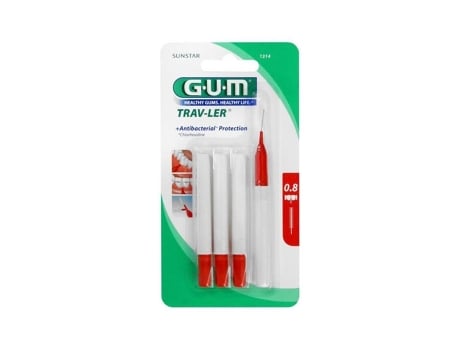 Cepillos Interdentales Gum Trav-Ler 0,8 mm 1314 4 Unidades