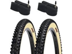 Pack De 2 Cubiertas MTB 29X2.25 Dsi Tacos Negro-Crema 2 Cámaras De Aire CHAOYANG