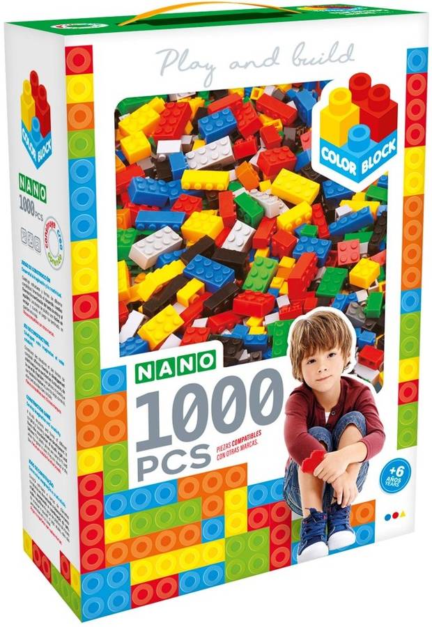 Juegos de Construcciones COLOR BLOCK Nano (Edad Mínima: 6 Años - 1000 Piezas)