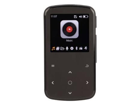 Reproductor MP3 Bluetooth YIZHOOD MP07 1.54Inch Smart Touch Control 64G TF Card (Negro)