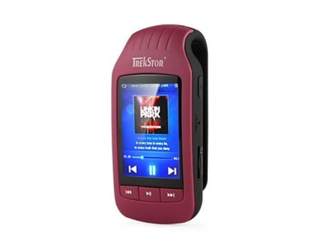 Reproductor Mp3 Bluetooth Deportes Podómetro Reproductor Fm Radio Pantalla LCD [Rojo / 8Gb]