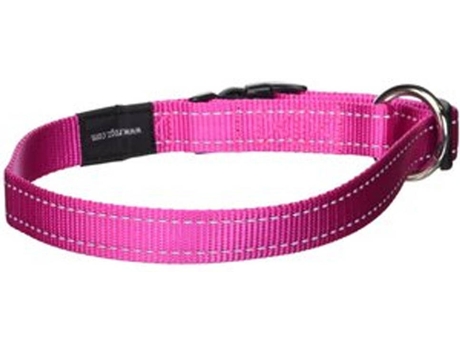 Collar para Perros GLOBAL Reflector (Rosa - 34-56cm - Nylon - L - Porte Grande)