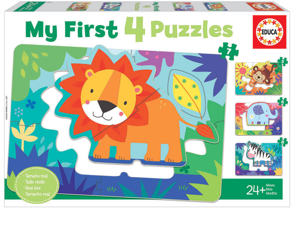 Puzzle EDUCA My First Puzzles Animales de la Selva 5-6-7-8 (Edad Mínima: 2 Años - 5-8 Piezas)