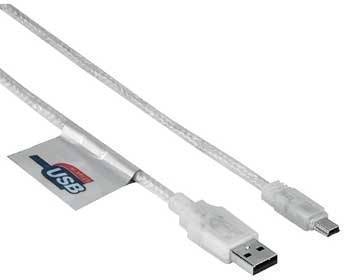 Cable USB HAMA (USB - 1.8 m - Gris)