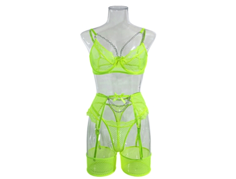 Conjunto De Lingerie PETHUEL Con corpiño y tanga QQFZ-C76-0511-7 verde