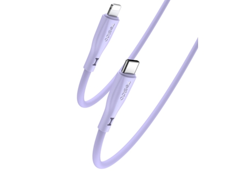 Cable Yesido Datos Carga Usb-C Type Pines Longitud Silicona Morado