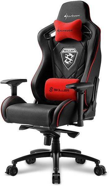 Silla Gaming SHARKOON Skiller SGS4 (Hasta 150 kg - Elevador a Gas Clase 4 - Negro y Rojo)