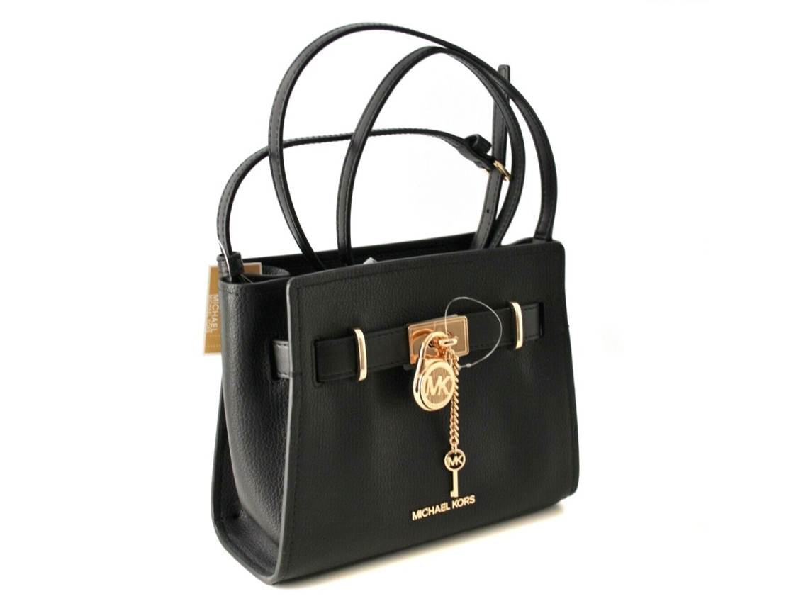 Bolsa michael kors negra best sale de piel