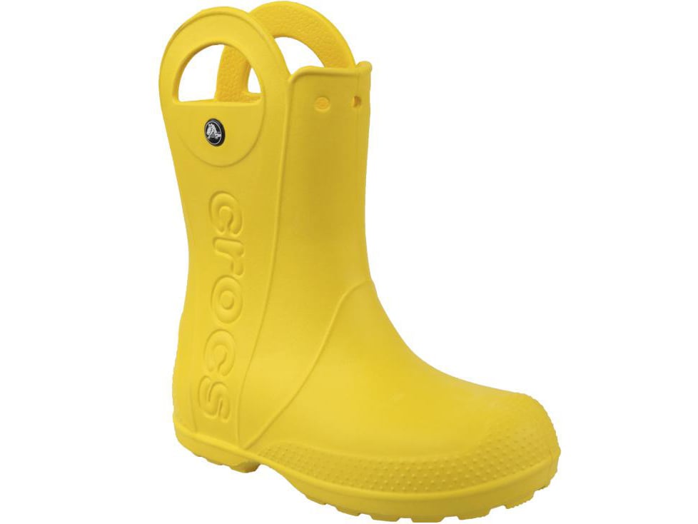 Crocs Handle It rain boot kids botas de agua unisex niños rojo flame 2526 eu 3334