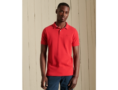 Polo de Hombre SUPERDRY Classic Pique Tam Rojo (XL)