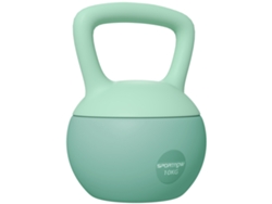 Kettlebell Plástico Arena Metálica Color Verde 21X21X30 Cm SPORTNOW